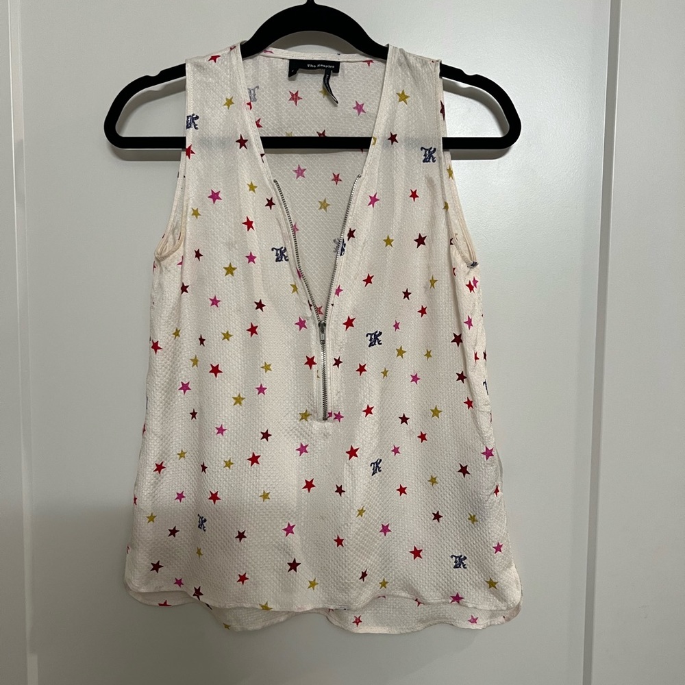 The Kooples Zipper Star Tank